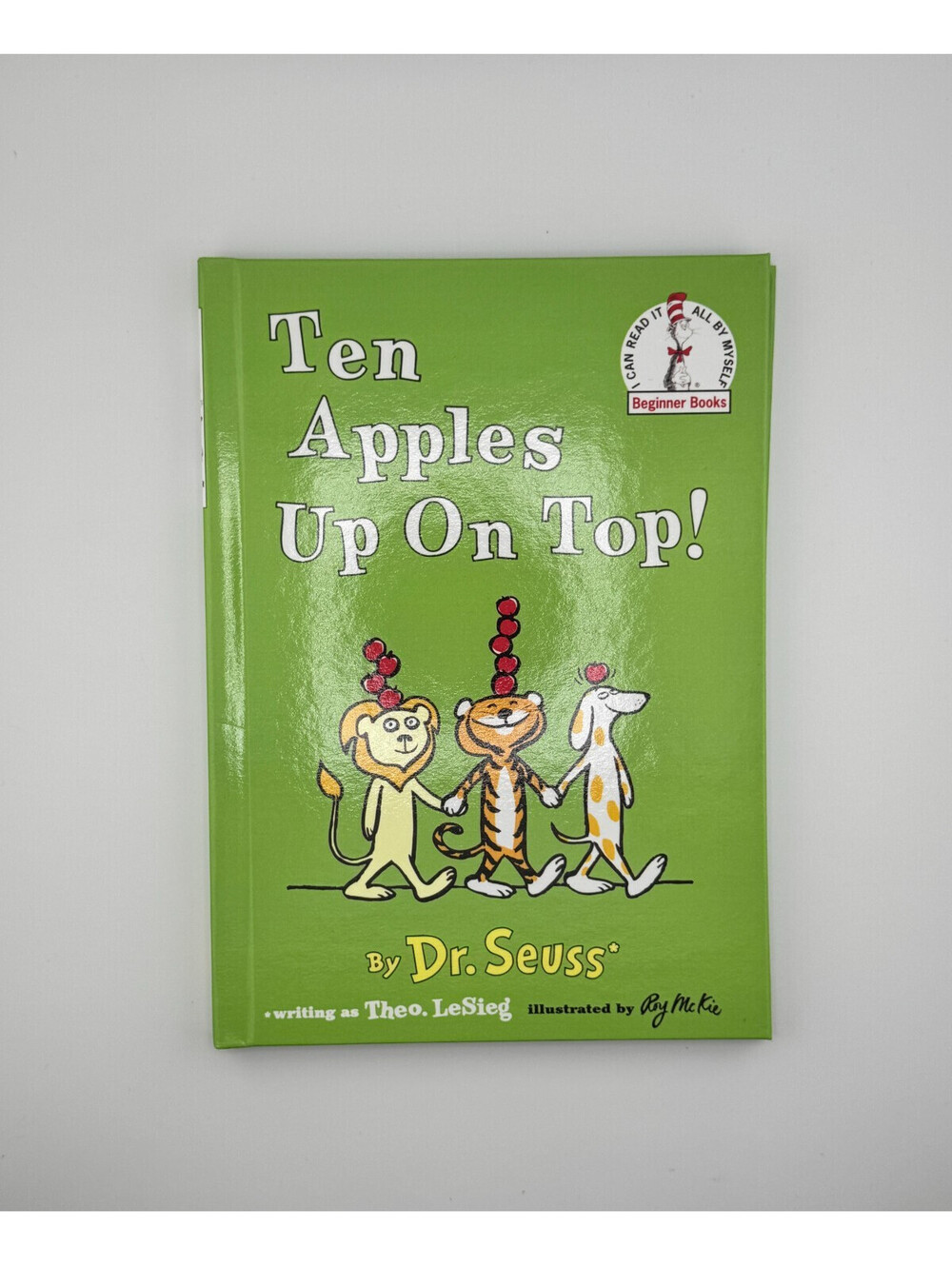 📚🍎 Ten Apples Up On Top! by Dr. Seuss – Hardcover Beginner Book 🍏🐯🐶